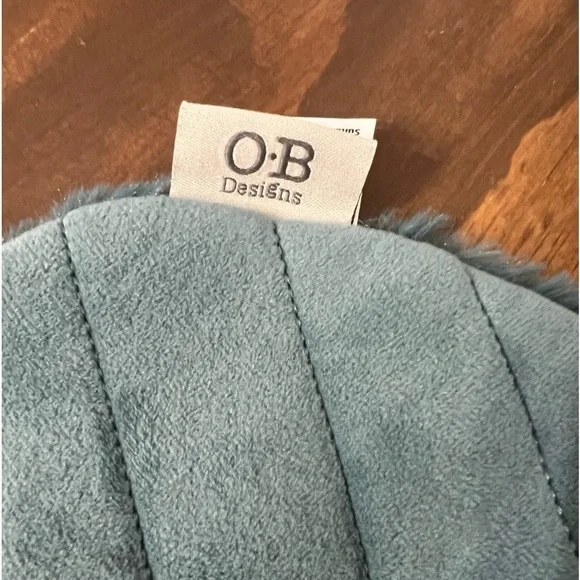 O.B. Designs Banjo Bunny dark teal/blue Plush Lovey Blankie toy Easter NWOT - Picture 3 of 10